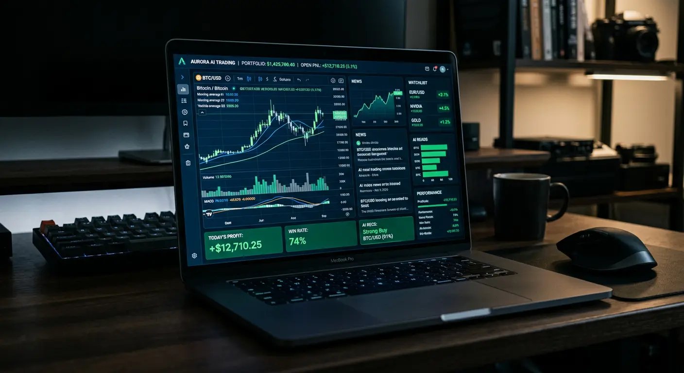 AI trading dashboard